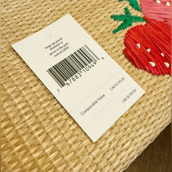 Kate Spade Picnic In The Park large zip pouch - Picture 5 of 5